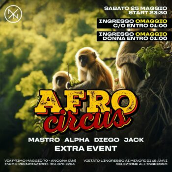 Extra Afrocircus al Nyx Club di Ancona