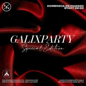 Galyxparty special edition al Nyx Club Ancona