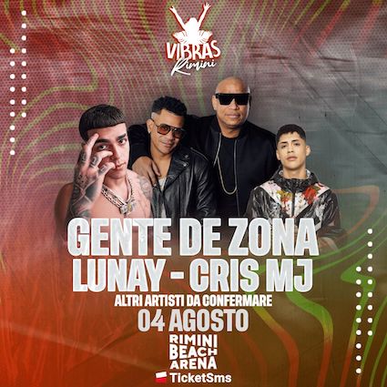 Gente De Zona, Lunay, Cris Mj alla Rimini Beach Arena