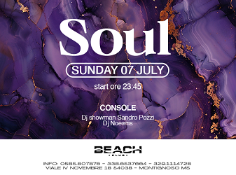 La domenica Soul del Beach Club Versilia
