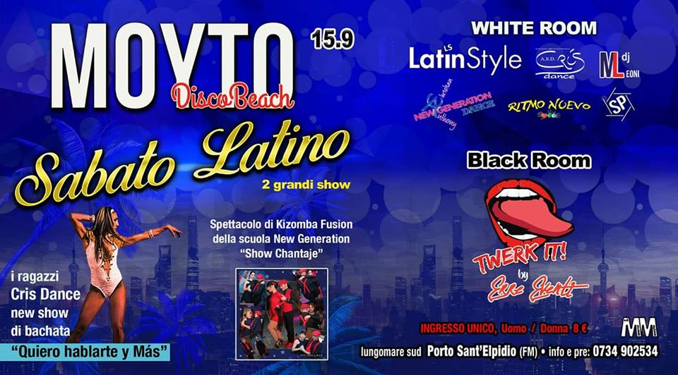 Latin Style e Erre Eventi Moyto Disco Beach