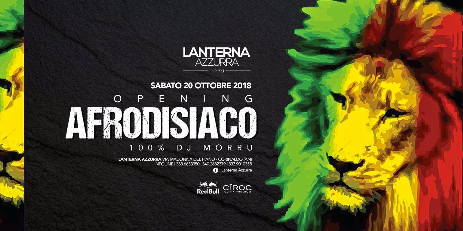 Opening Party Afrodisiaco Lanterna Azzurra Corinaldo