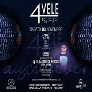 Claudio Di Rocco dj 4 Vele Pescara