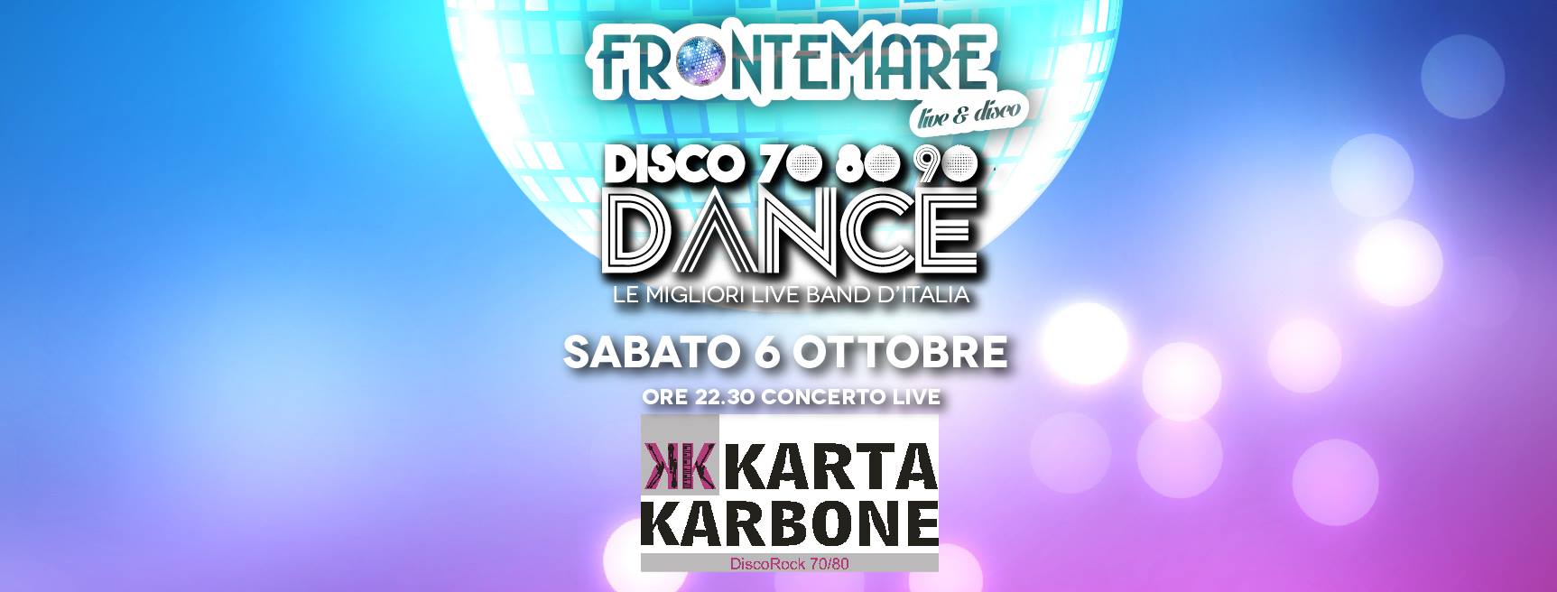 Karta Karbone in concerto Frontemare Rimini