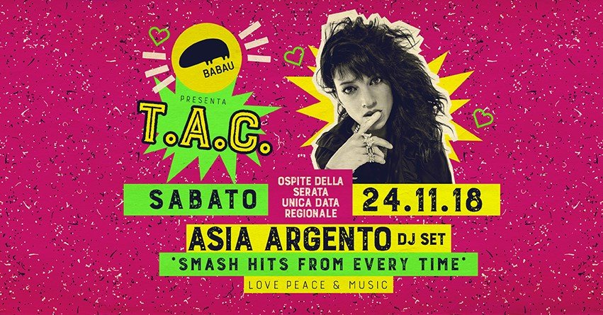 Asia Argento Babau Club Macerata