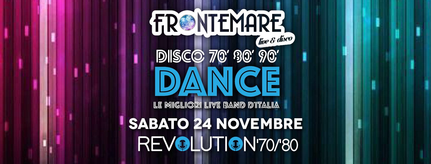 Frontemare Rimini live Revolution 70 80