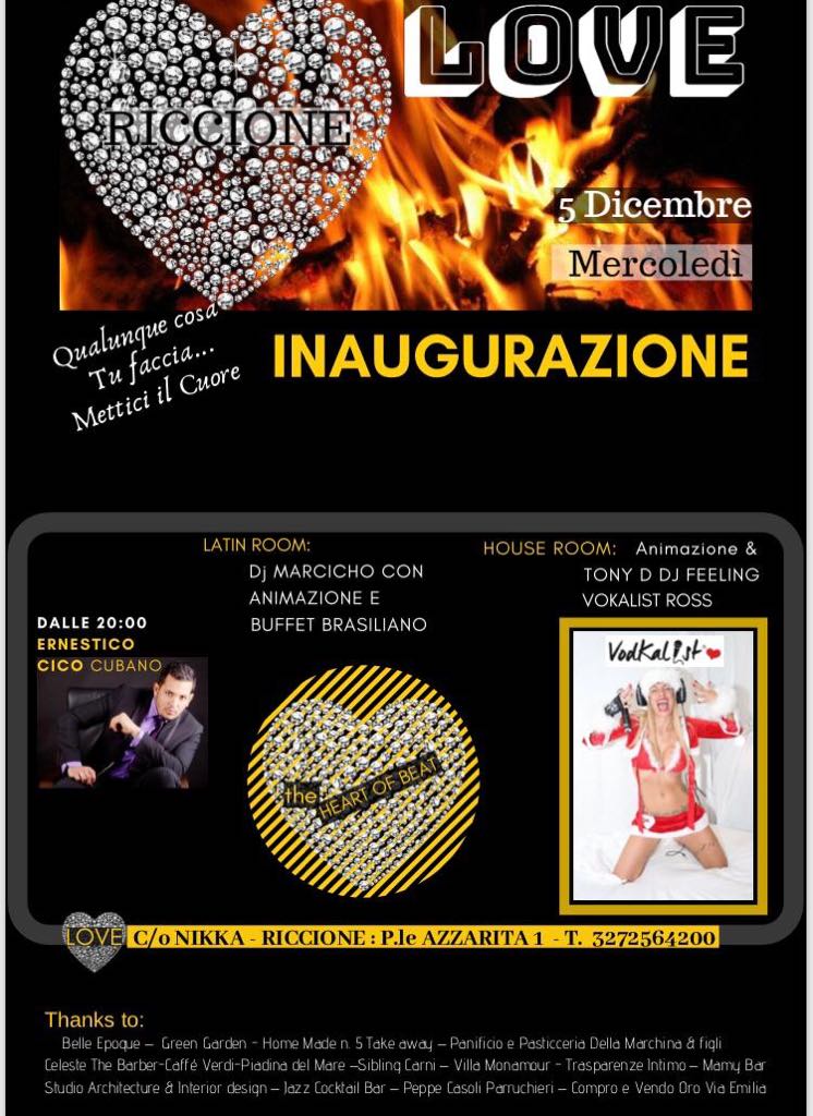 Inaugurazione mercoledì Nikka Riccione