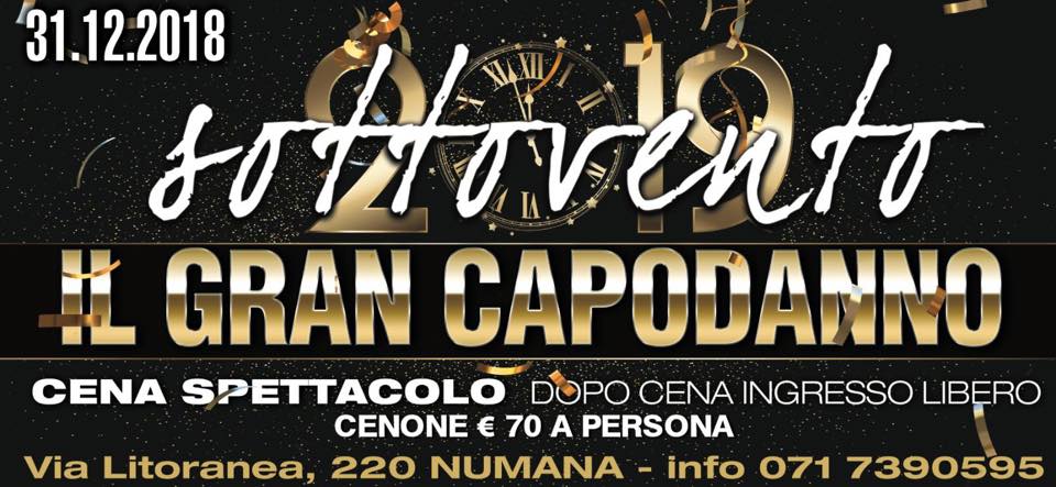 Ultimo dell'anno Sottovento Ristorante Club Numana