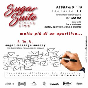 Message Sunday Sugar Suite Dinner Club Senigallia