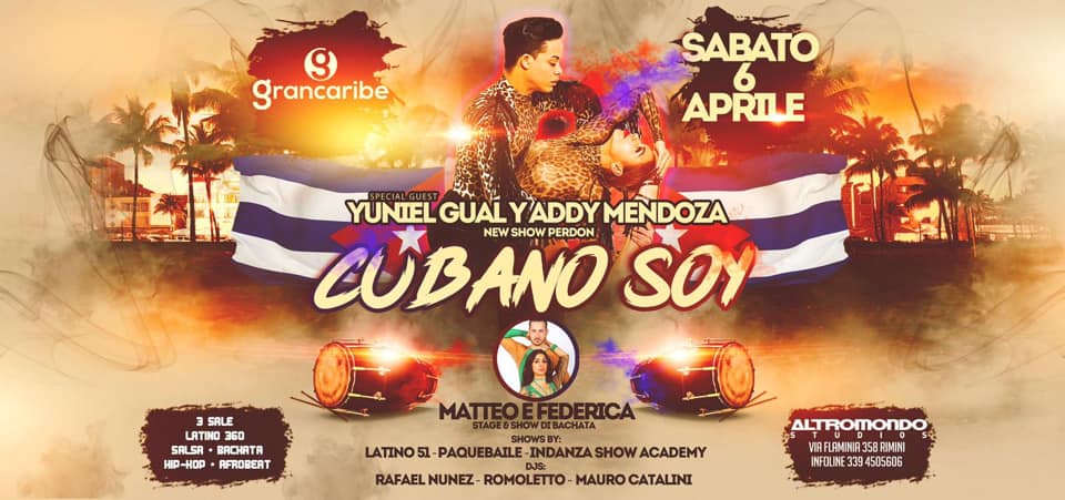 Yuniel Gual Y Addy Mendoza discoteca Altromondo Rimini