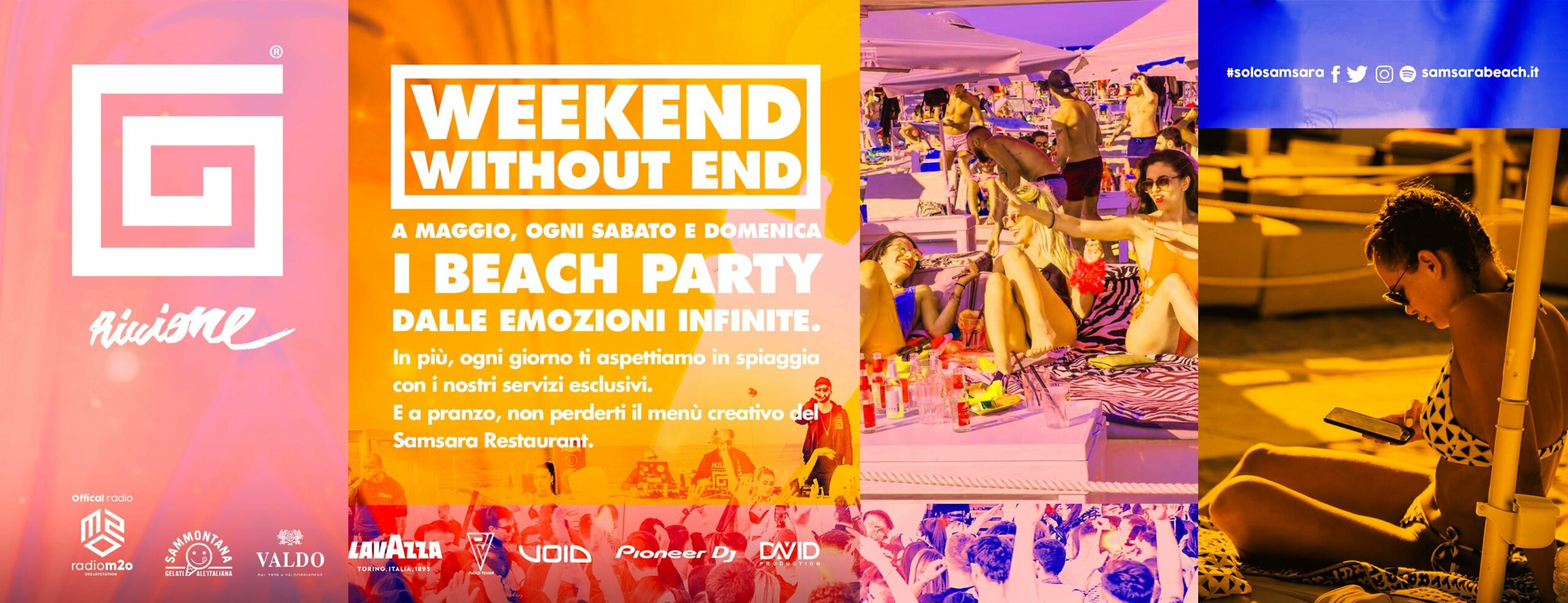 Primo weekend di maggio Samsara Beach Riccione