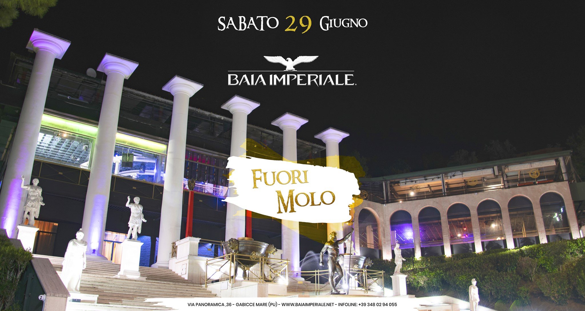 Fuori Molo discoteca Baia Imperiale Gabicce Mare