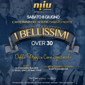 Anteprima sabato estivo Miu Disco Dinner Marotta