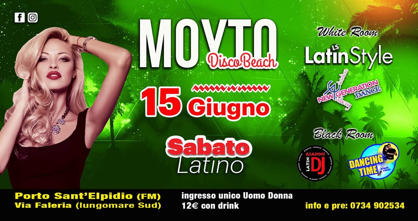 Gianni Talamonti guest dj Moyto Disco Beach Porto Sant'Elpidio