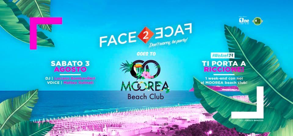 Face2Face Moorea Beach Dinner Club Riccione