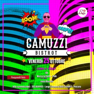 Booom Ooops Camuzzi Bistrot Pescara