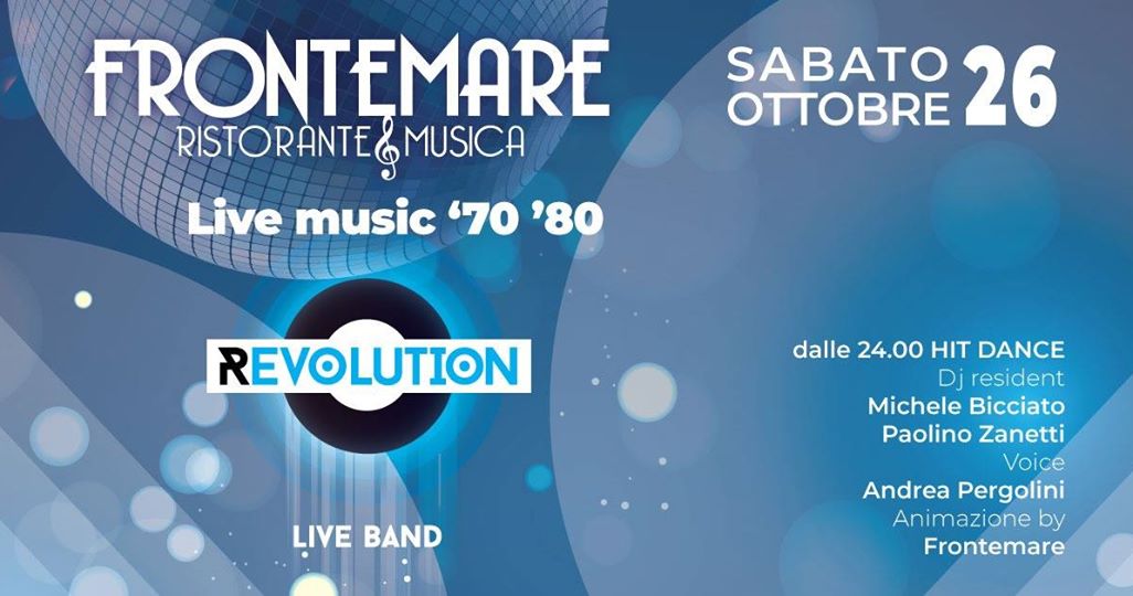 Frontemare Rimini Revolution live e dj set