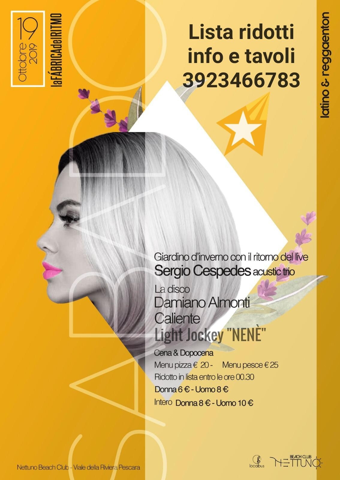 Sergio Cespedes Nettuno Beach Club Pescara