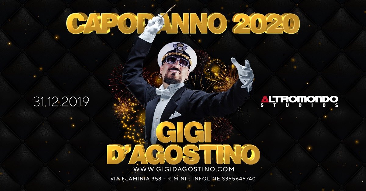 Capodanno guest Gigi D'Agostino discoteca Altromondo Rimini