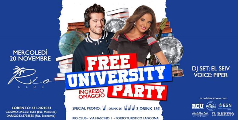 Free University Party Rio Club Ancona