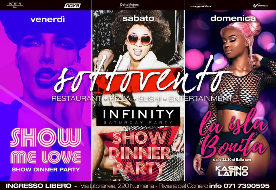 Infinity Saturday Party Sottovento