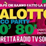 Salotto disco party 70 80 su Radio Arancia Veronica Velluto