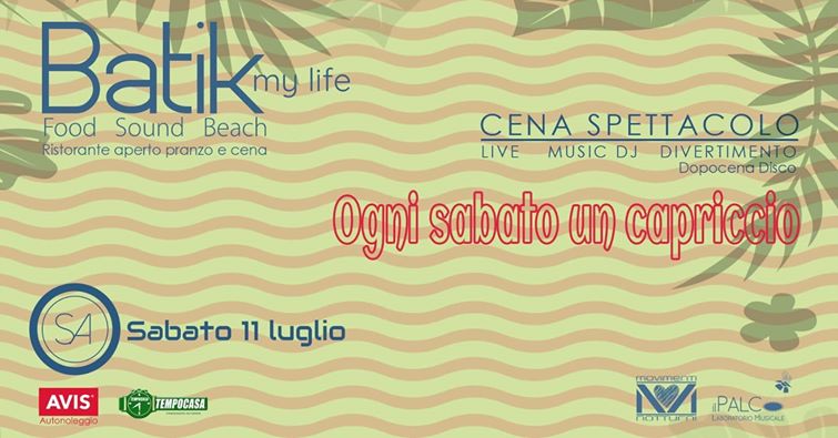 Il Sabato Capriccio del Batik di Civitanova Marche