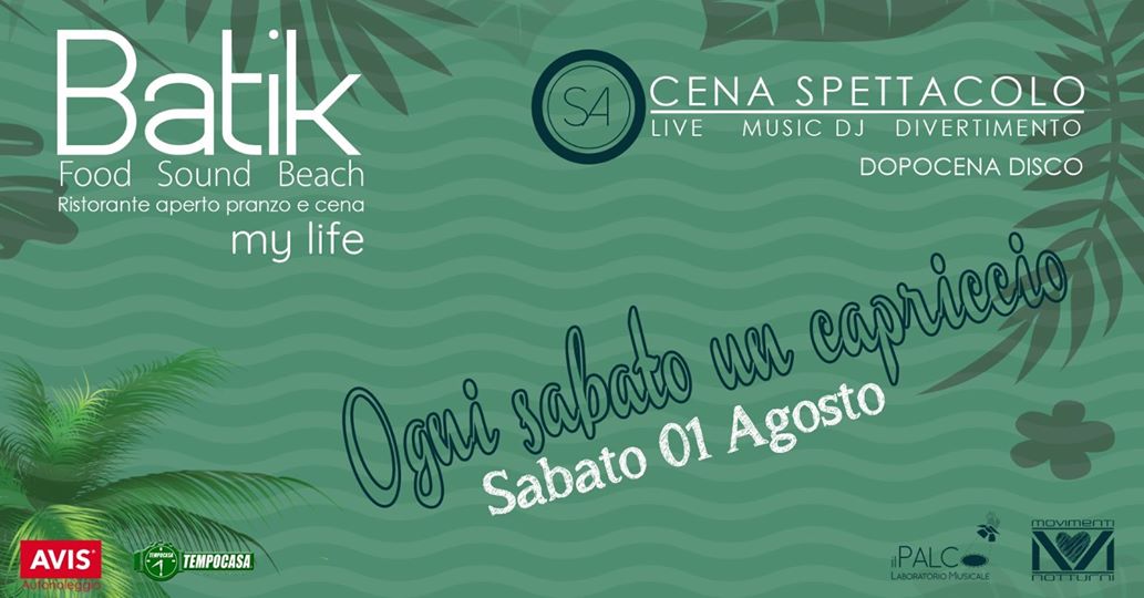 Batik Civitanova Marche, ogni Sabato un capriccio