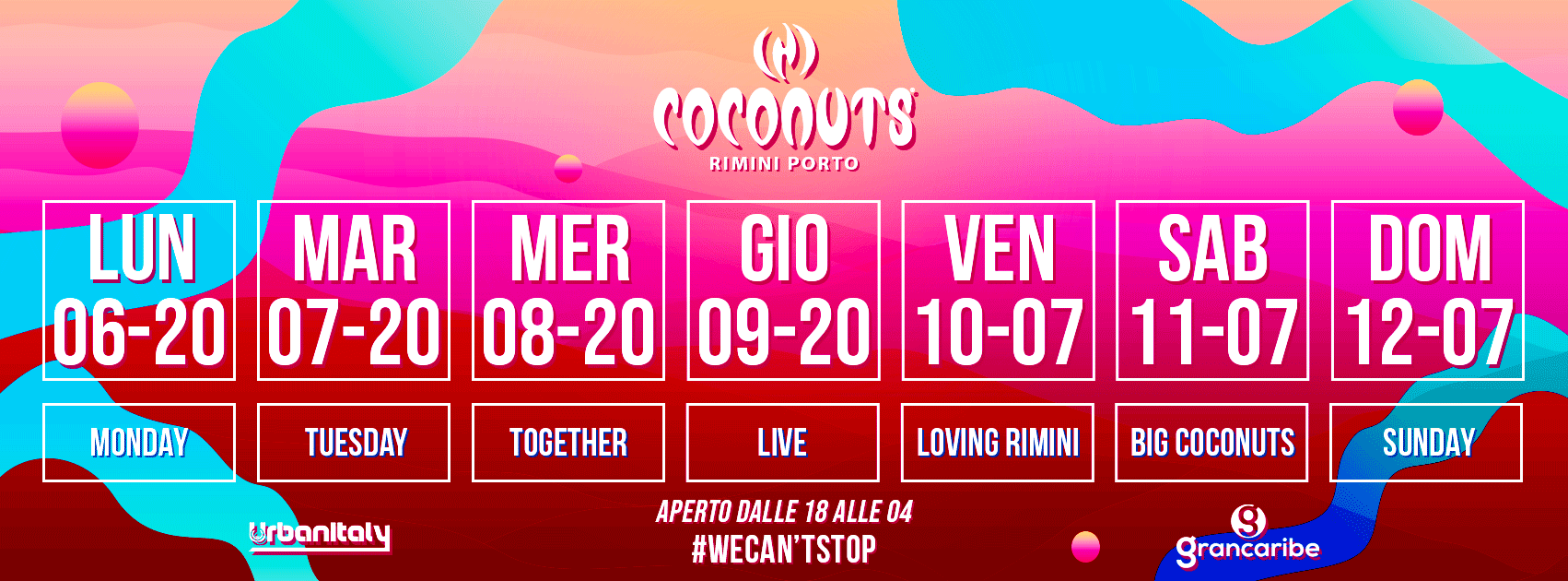 Discoteca Coconuts Rimini, live