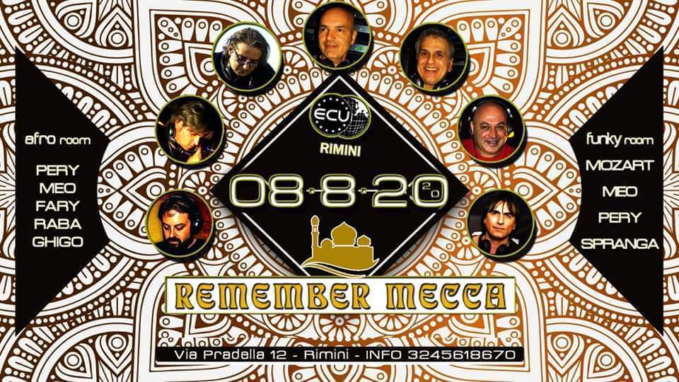 Remember Mecca alla discoteca Ecu di Rimini