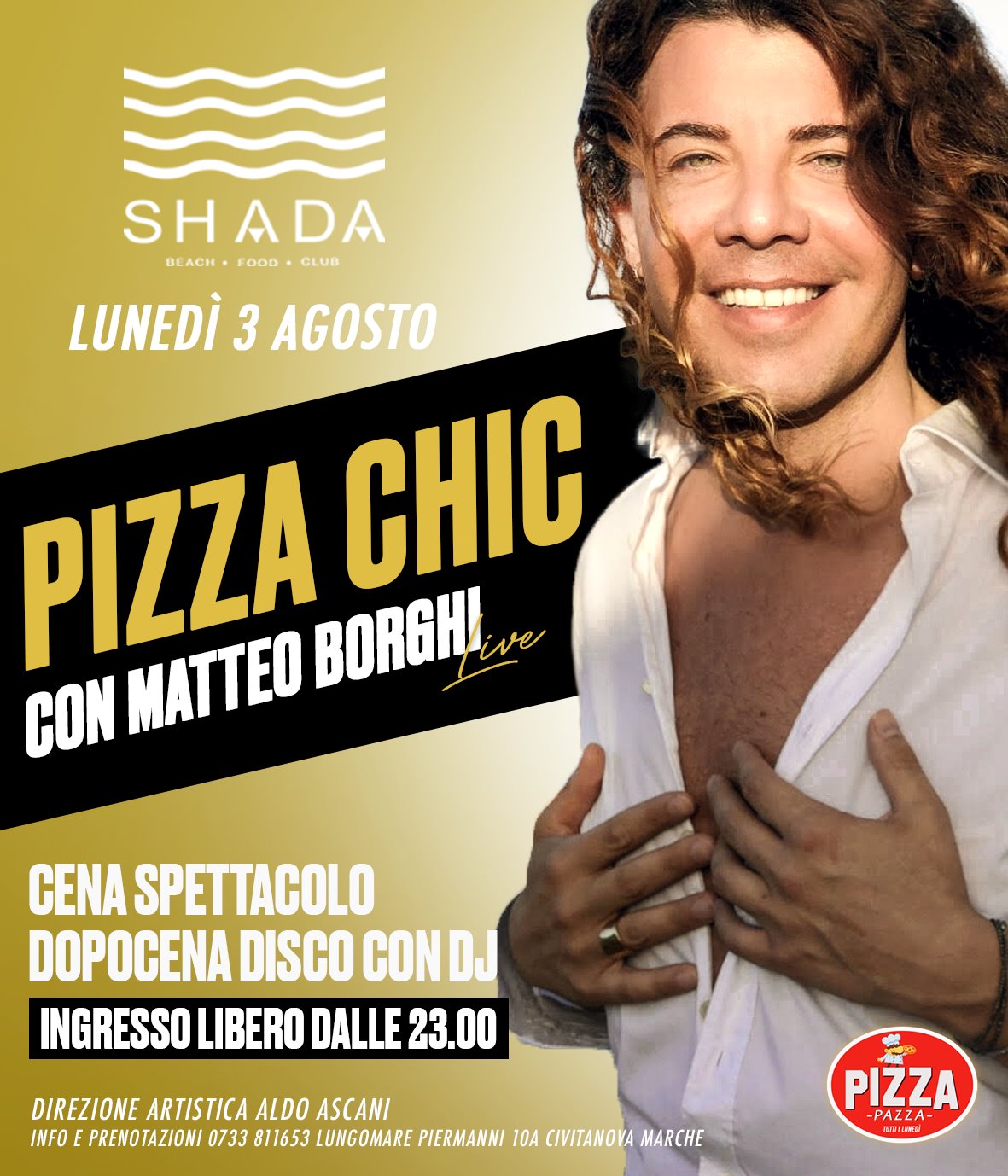 Matteo Borghi allo Shada di Civitanova Marche