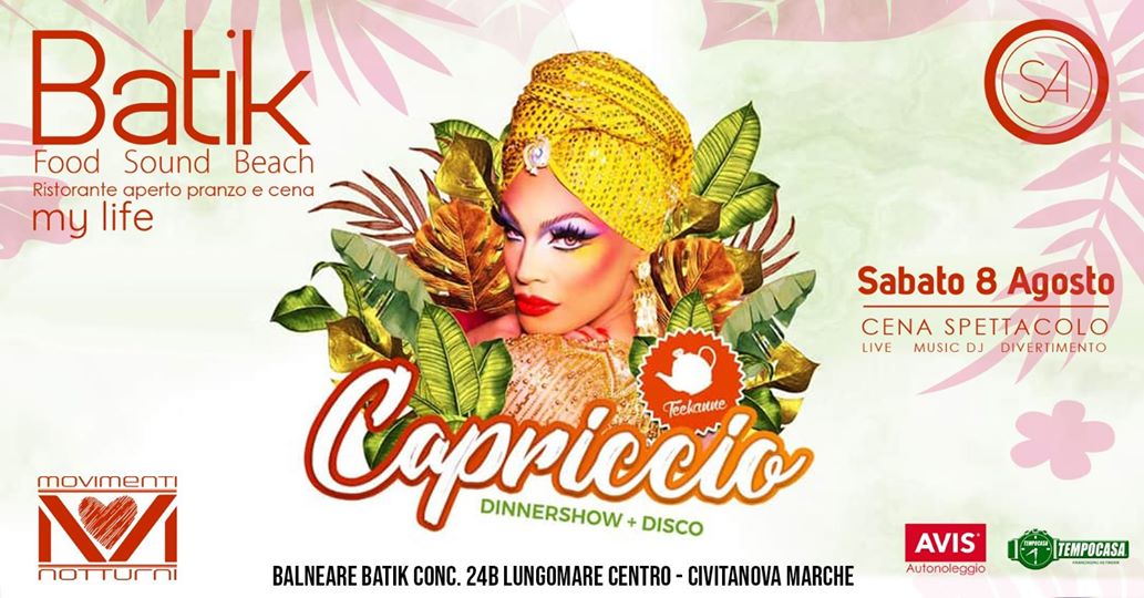 Ogni Sabato un capriccio al Batik di Civitanova Marche