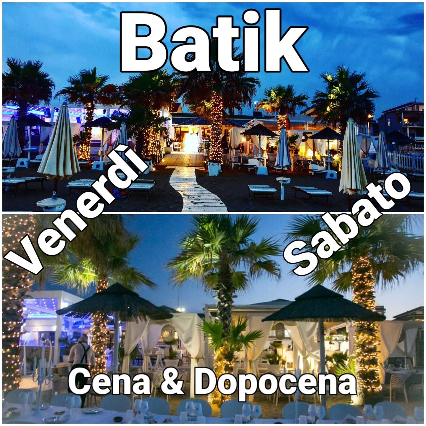 Cena e dopocena cocktail bar al Batik di Civitanova