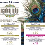 Ristorante Madeirinho Civitanova, Sabato post Halloween 2020