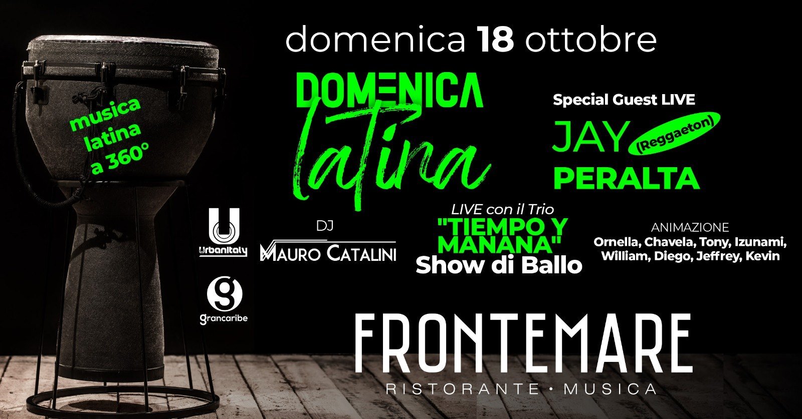 Frontemare Rimini ex discoteca Villa Mon Amour, Jay Peralta guest