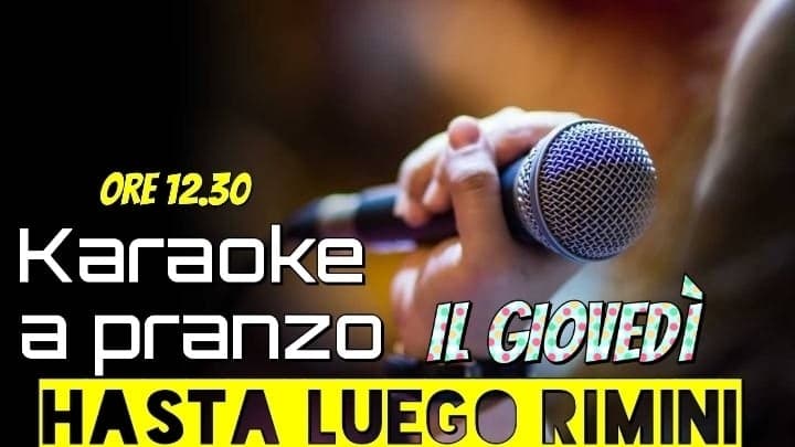 Vigilia di Natale Hasta Luego Rimini, Karaoke a Pranzo