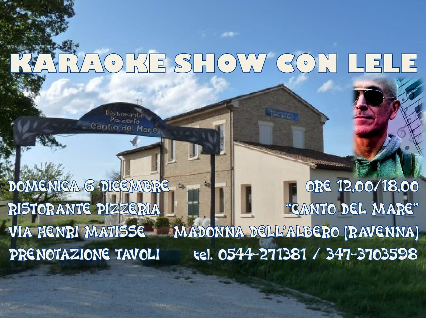 Karaoke Show con Lele al Ristorante Pizzeria Canto Del Mare