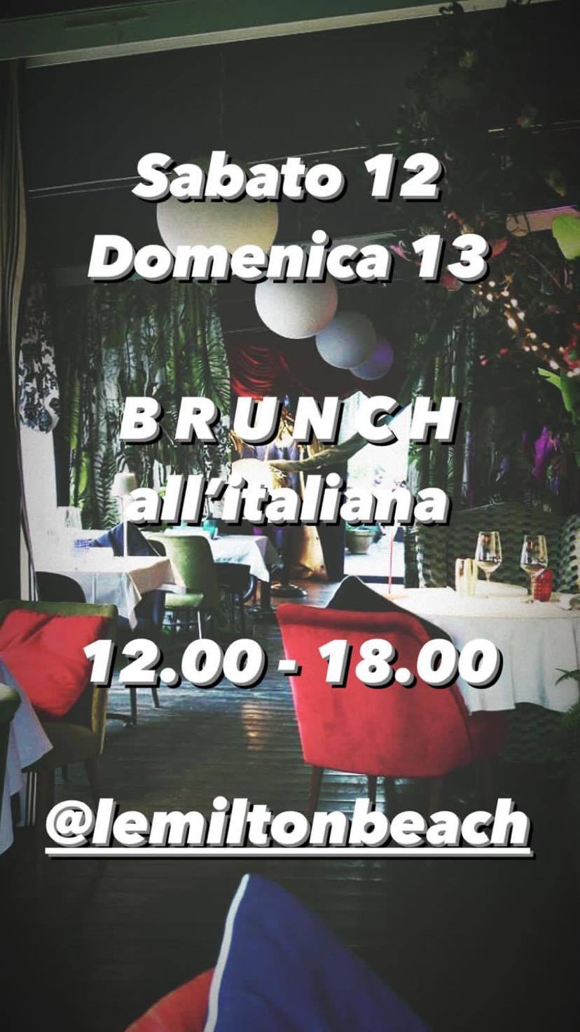 Le Milton Beach Rimini, il brunch della festa