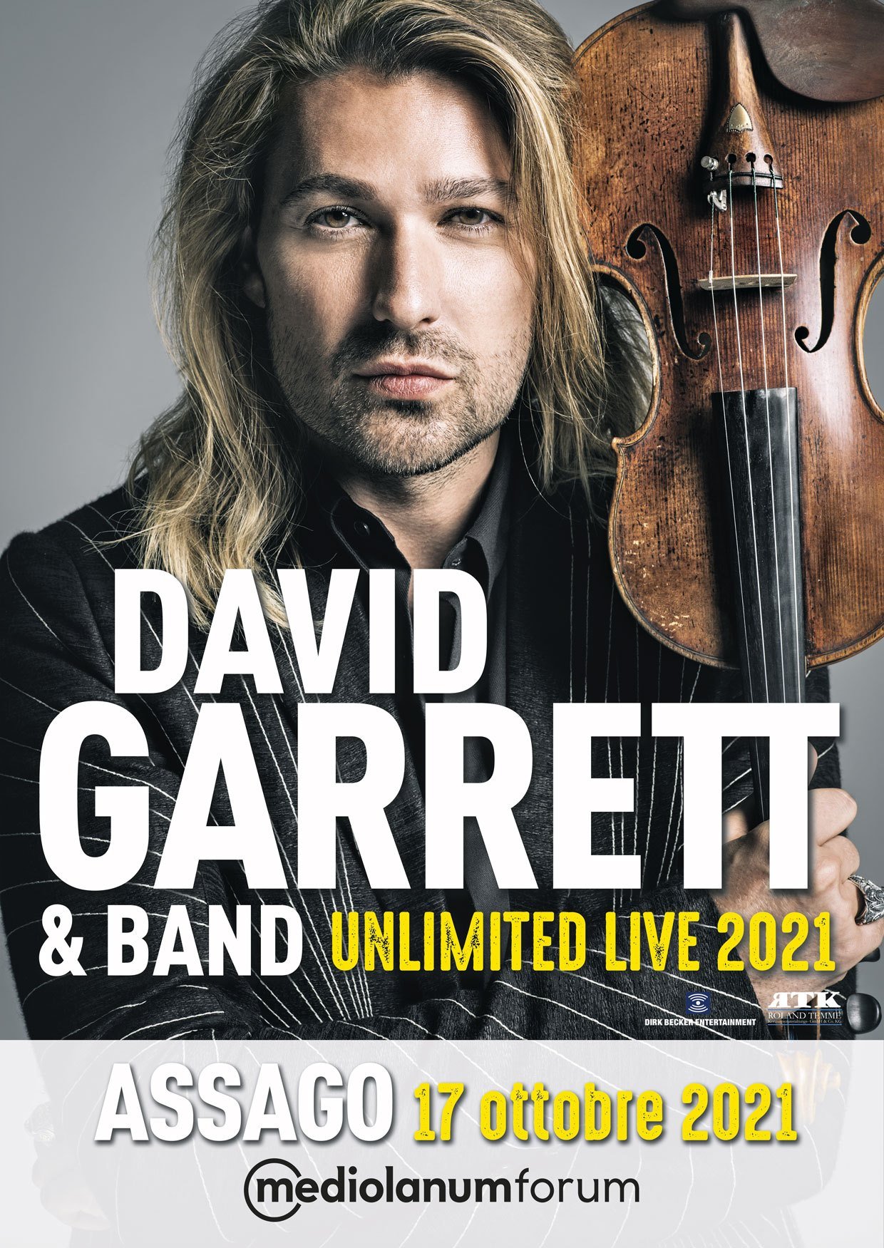 David Garrett “Unlimited Live” World Tour 2021, Mediolanum Forum Milano