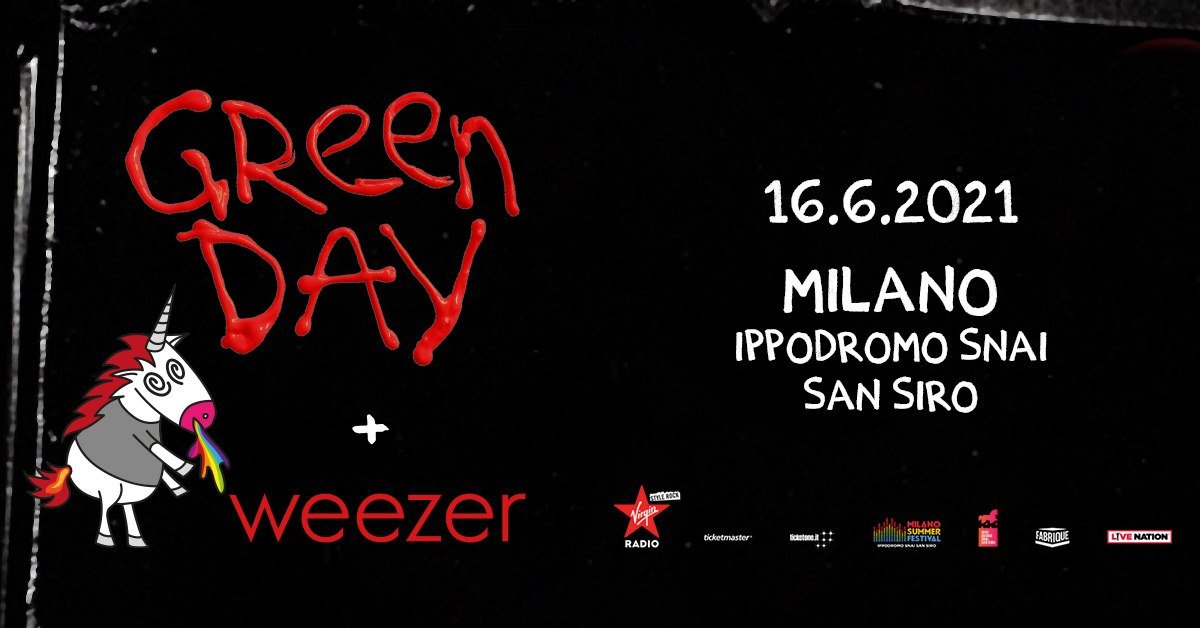 Green Day + Weezer Live, Ippodromo Snai San Siro Milano