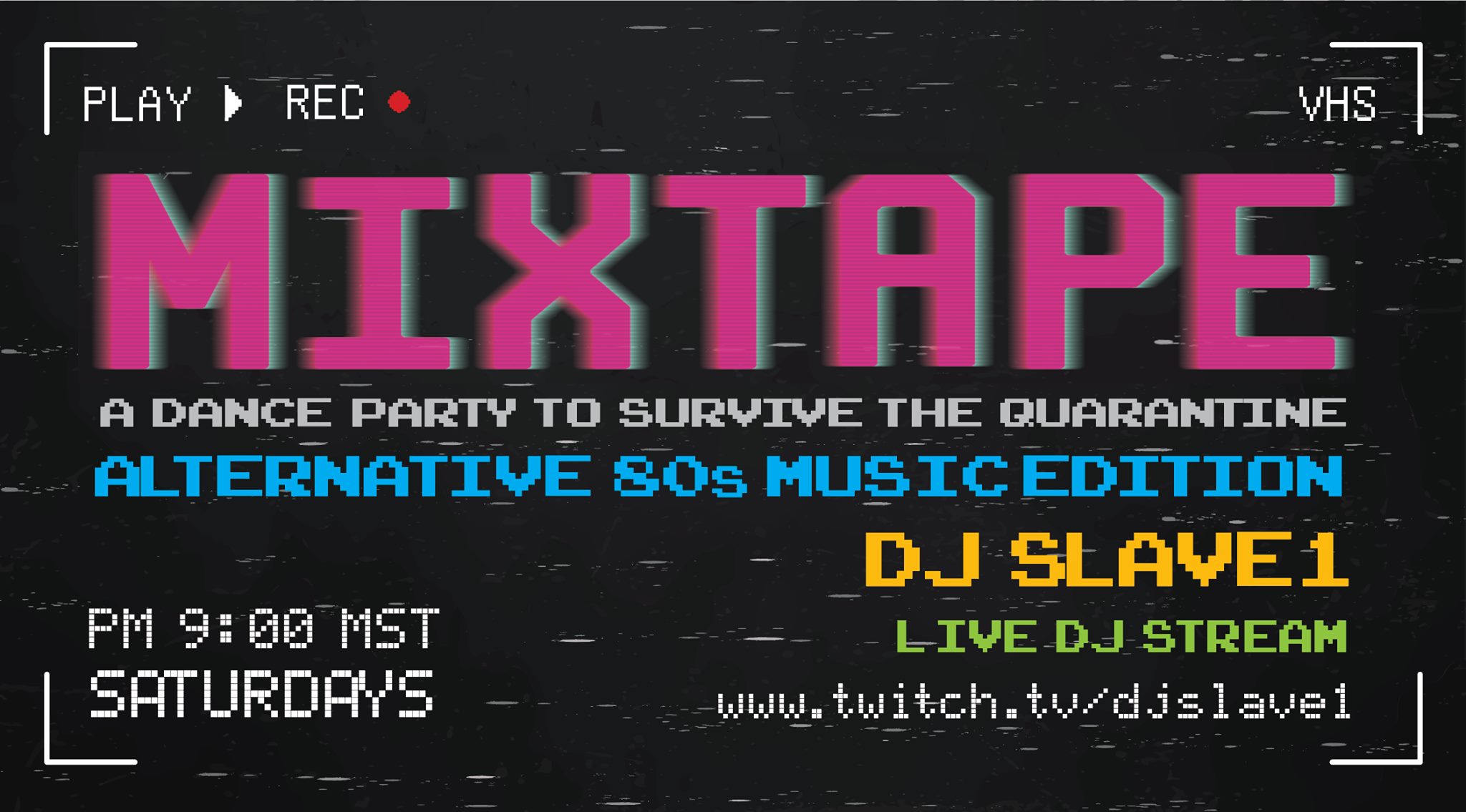 Mixtape: Alternative 80s Music Edition Every Sat w/ DJ Slave1