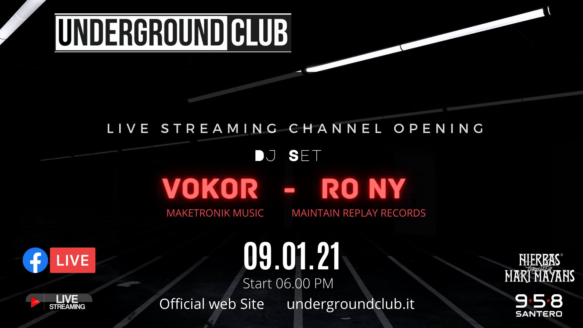 Underground Club Live Streaming Channel Opening