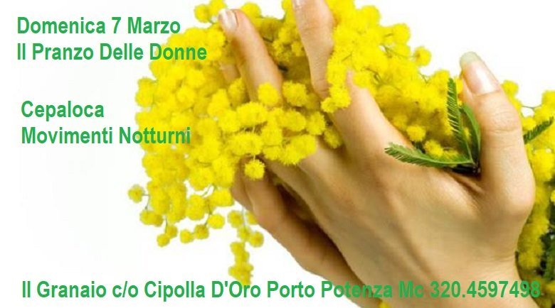 Anticipo Festa della Donna al ristorante La Cipolla D’Oro di Porto Potenza Picena