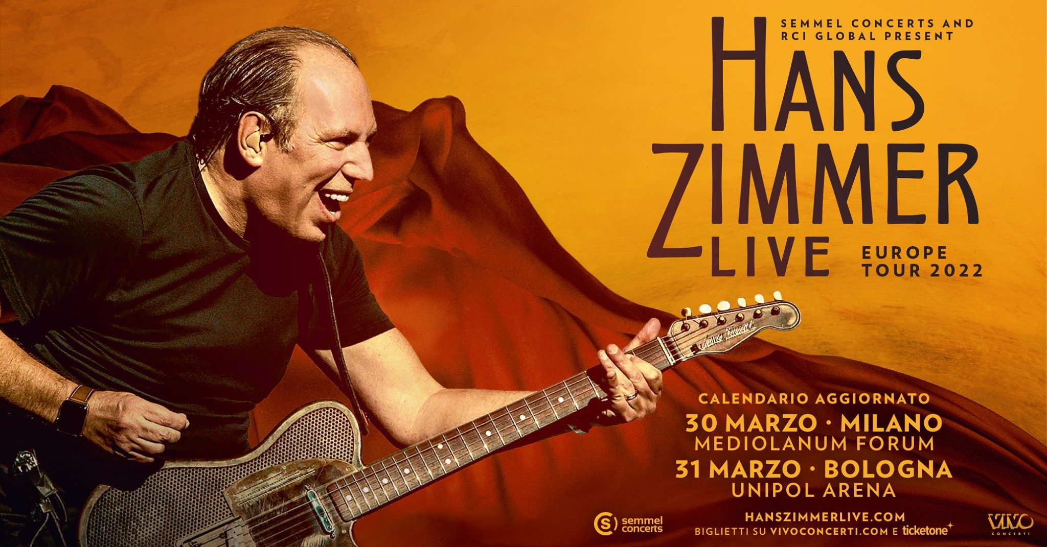 Hans Zimmer in concerto all'Unipol Arena di Bologna