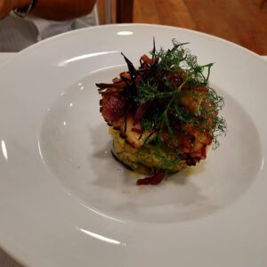 Il pranzo in giallo del Bolina ristorante di Civitanova Marche