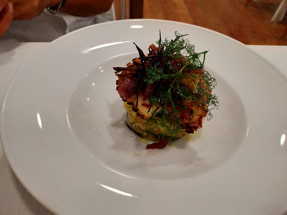 Il pranzo in giallo del Bolina ristorante di Civitanova Marche