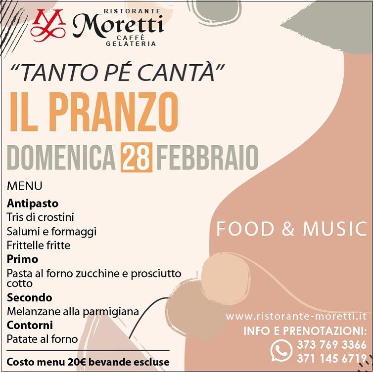 Tanto Pè Cantà, ristorante Moretti San Benedetto Del Tronto