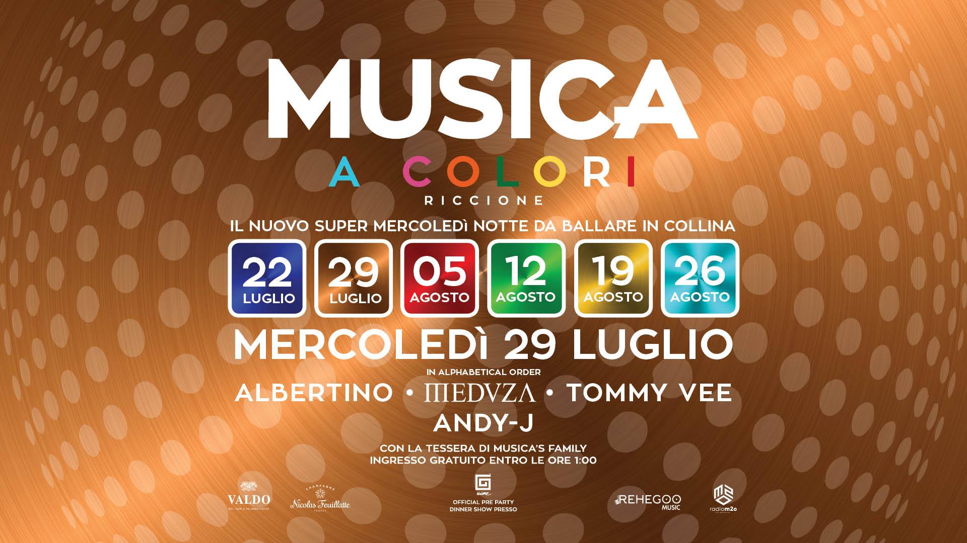 Albertino, Meduza, Tommy Vee e And J al Musica di Riccione