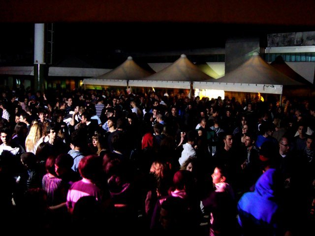 Il grande giardino della Discoteca Mamamia di Senigallia