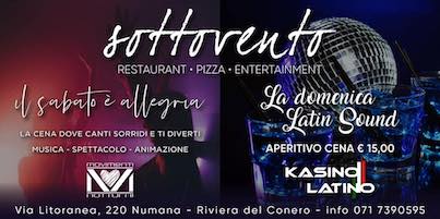 Aperitivo cena e latino al Sottovento di Numana - Riviera del Conero